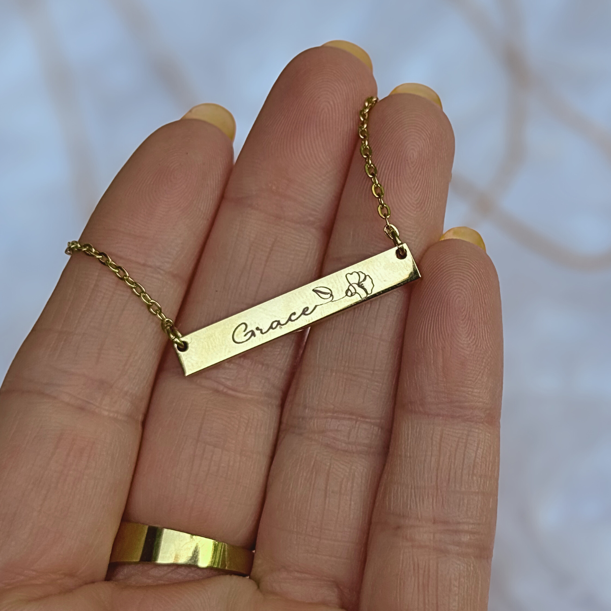 Birth Flower Necklace