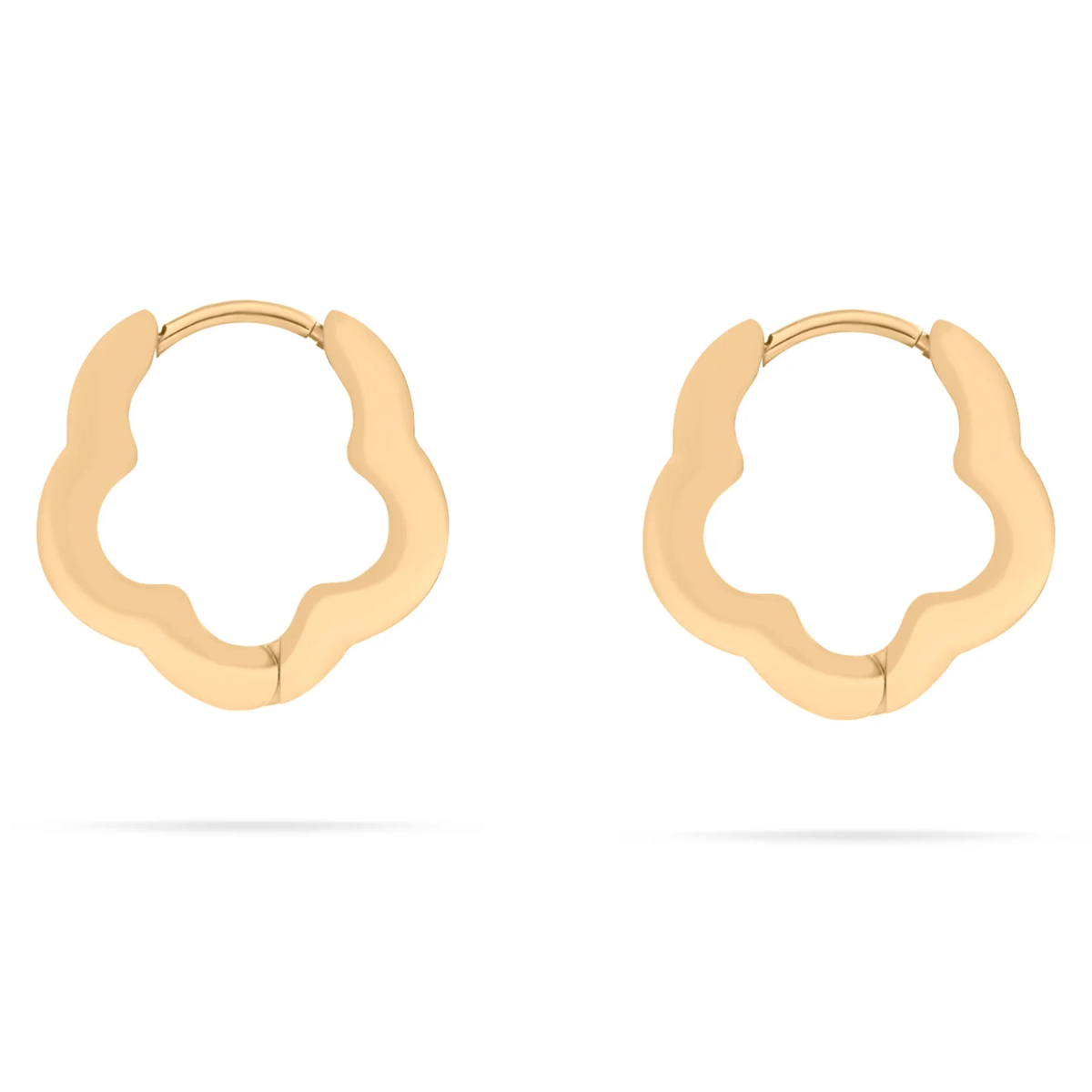 Flower Huggie Earrings