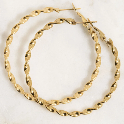 Twist Hoop Earrings